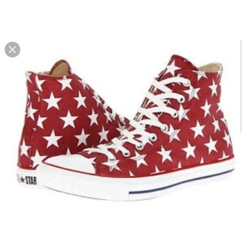 ISO Red w/ white star jester converse women’s sz 8